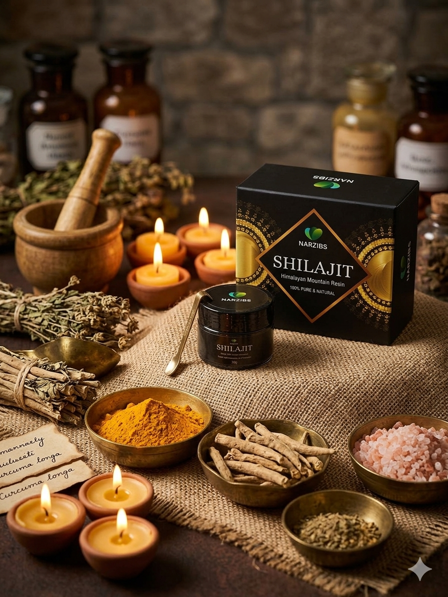 Shilajit Narzibs ingrédients naturels
